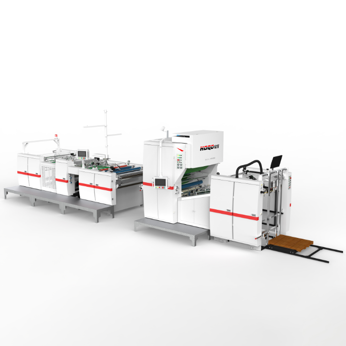 Machine de plastification à gaufrage verticale automatique