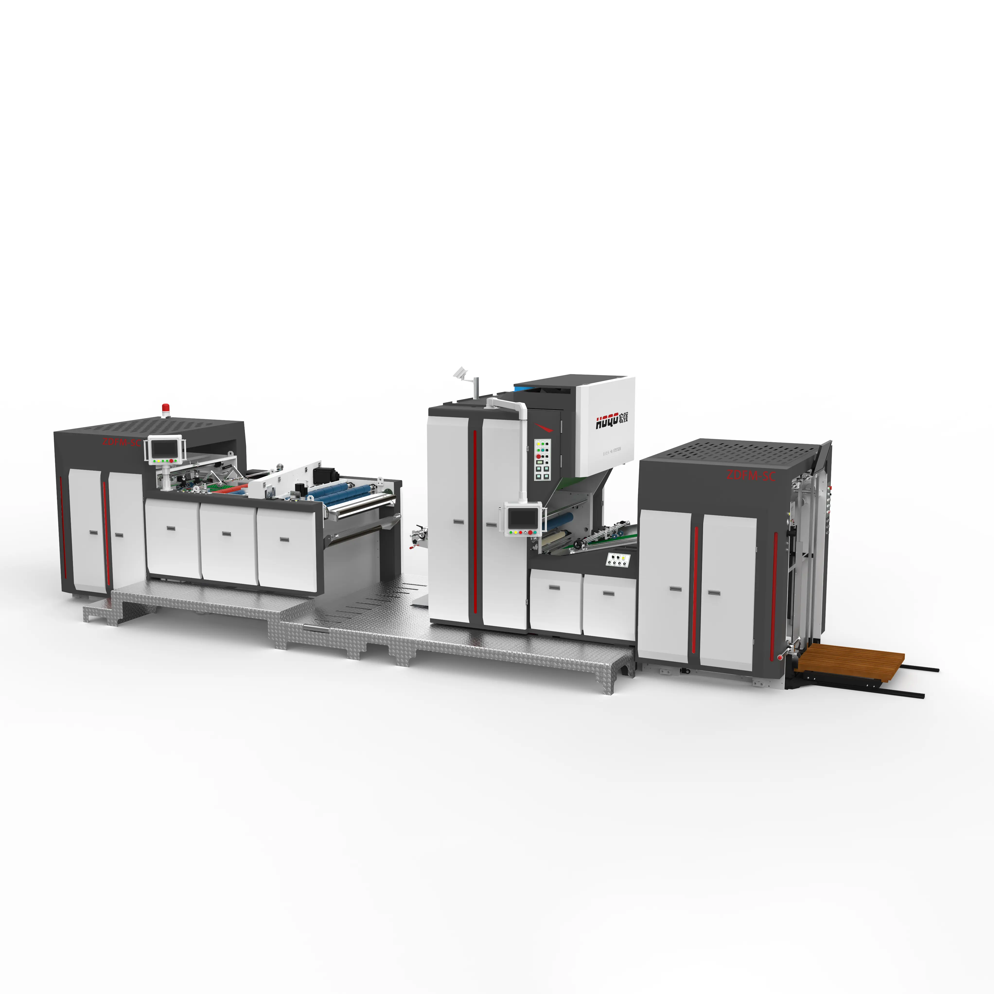 Machine de stratification intelligente de couteau à chaîne servo