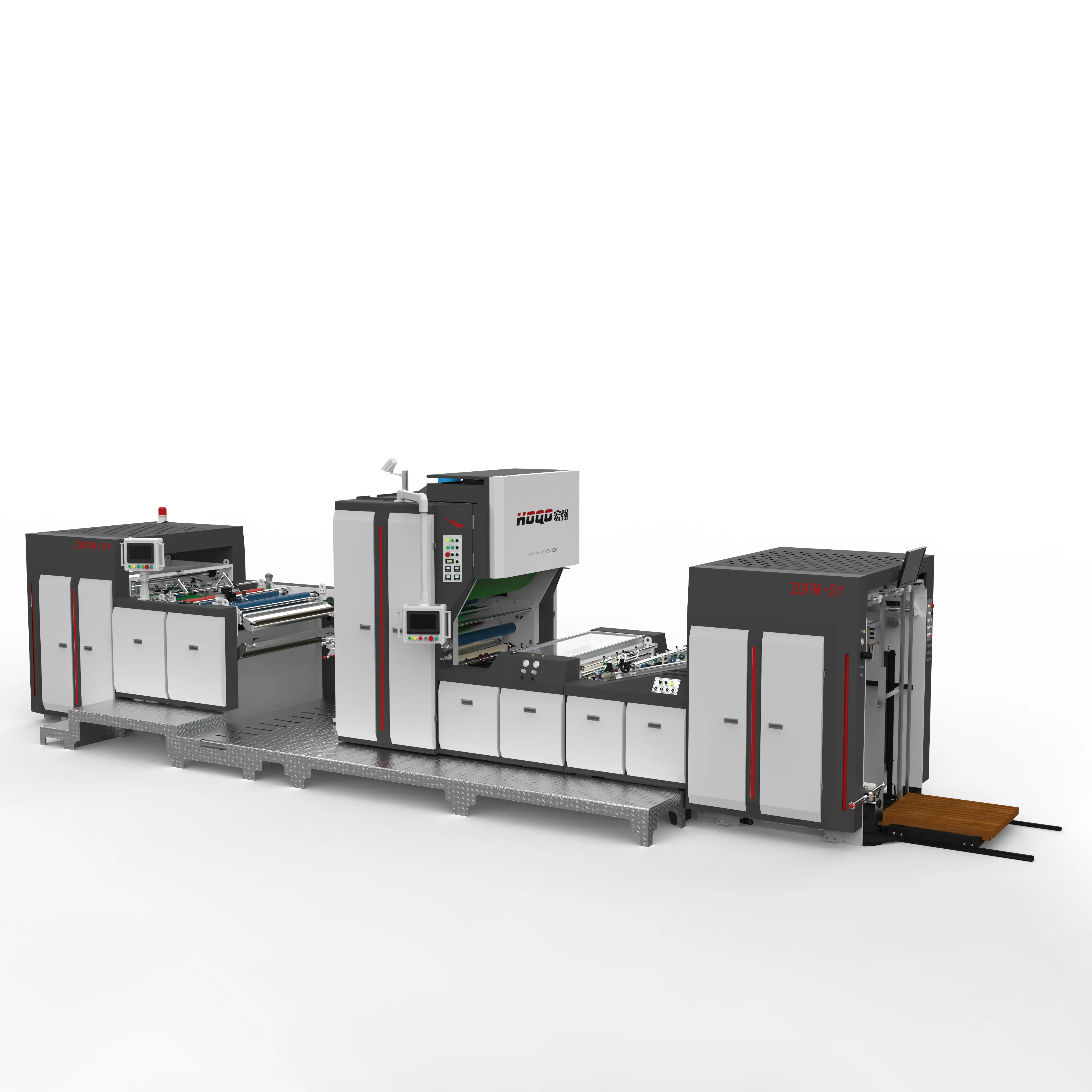 Machine de stratification servo intelligente pour l'élimination de la poudre